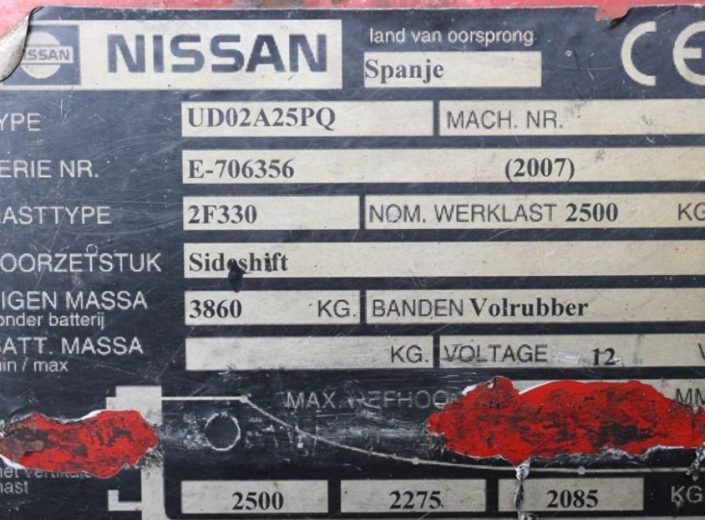 Gabelstapler des Typs Nissan UDO2A25PQ,  in Київ (Bild 2)