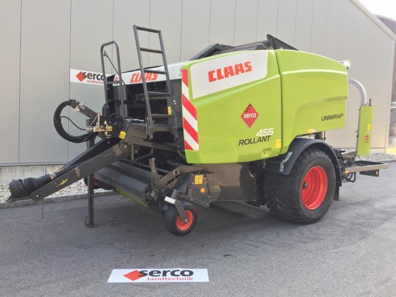 Rundballenpresse des Typs CLAAS ROLLANT 455 RC UNIWRAP, Gebrauchtmaschine in Oberbipp (Bild 1)
