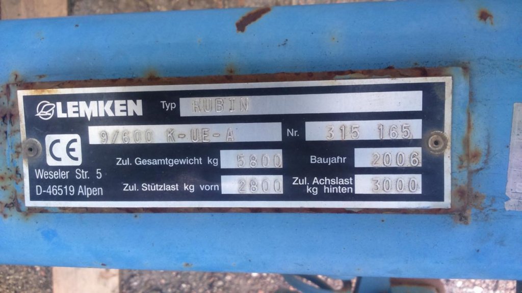 Wiesenegge des Typs Lemken Rubin 9/600, Gebrauchtmaschine in Подворки (Bild 6)