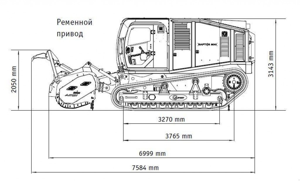 Straßenfräse des Typs Prinoth Raptor 800, Gebrauchtmaschine in Київ (Bild 2)