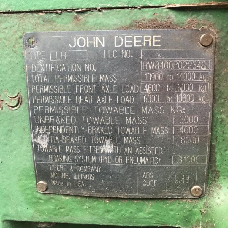 Oldtimer-Traktor des Typs John Deere 8400, Gebrauchtmaschine in Біла Церква (Bild 13)