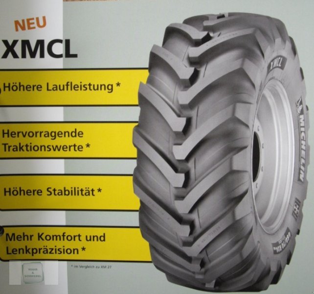 Reifen des Typs Michelin 460/70R24 XMCL, Neumaschine in Gross-Bieberau (Bild 1)