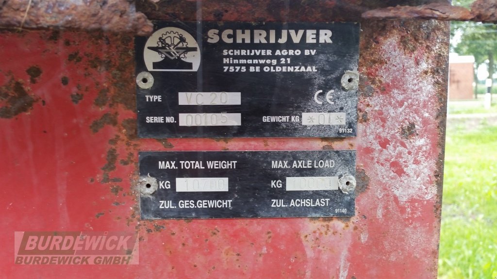 Futtermischwagen des Typs Schrijver Vulcano 20, Gebrauchtmaschine in Lamstedt (Bild 11)