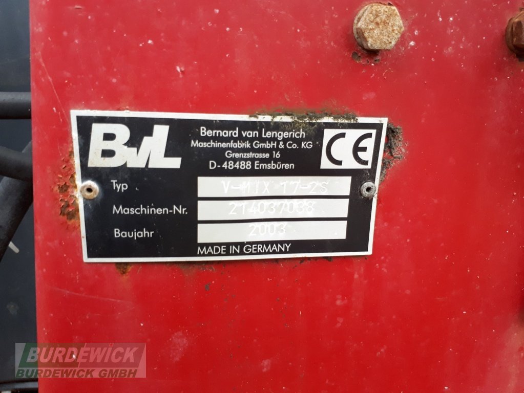 Futtermischwagen des Typs BVL V-Mix Plus 17, Gebrauchtmaschine in Lamstedt (Bild 5)
