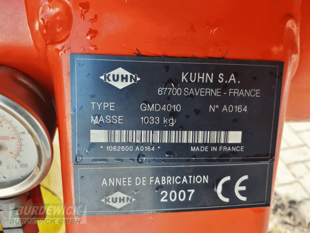 Mähwerk des Typs Kuhn GMD 4010, Gebrauchtmaschine in Lamstedt (Bild 11)