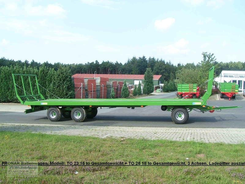 Ballentransportwagen des Typs PRONAR ab Lager: Ballenwagen, NEU, auch mit Bordwandgitter, 2 + 3 Achsen + Tandem, 10 - 24 to. GG,, Neumaschine in Itterbeck (Bild 7)