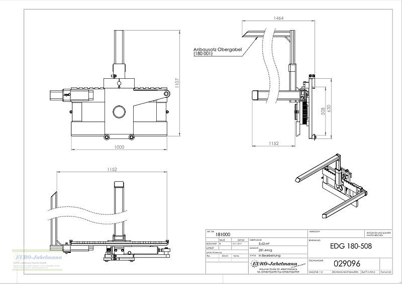 Förderanlage des Typs EURO-Jabelmann Kistendrehgerät FEM III, für Stapler, NEU eigene Herstellung, Neumaschine in Itterbeck (Bild 22)