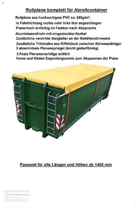 Abrollcontainer des Typs EURO-Jabelmann Container STE 4500/1700, 18 m³, Abrollcontainer, Hakenliftcontainer, L/H 4500/1700 mm, NEU, Neumaschine in Itterbeck (Bild 21)