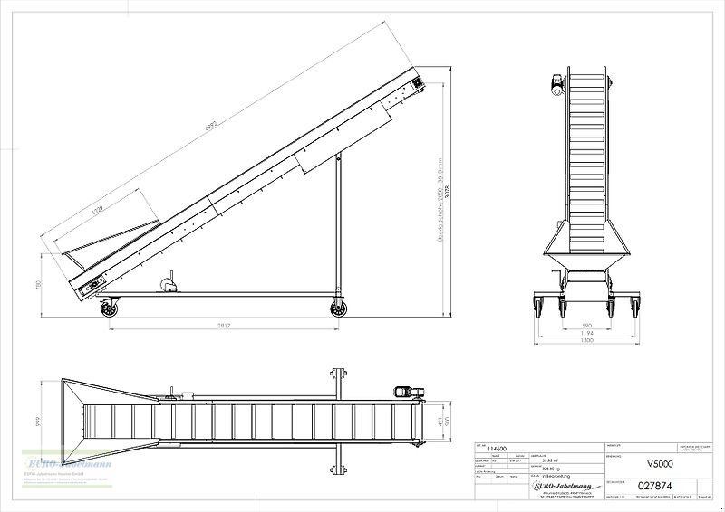 Lagertechnik des Typs EURO-Jabelmann Förder- Stollenbänder, NEU, Länge: 1000 - 6000 mm, eigene Herstellung (Made in Germany), Neumaschine in Itterbeck (Bild 29)