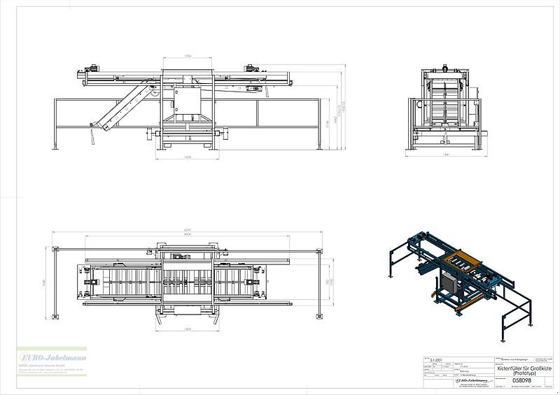 Lagertechnik des Typs EURO-Jabelmann Kistenfüllgerät KFG 650-2 für Großkisten, NEU, Neumaschine in Itterbeck (Bild 8)