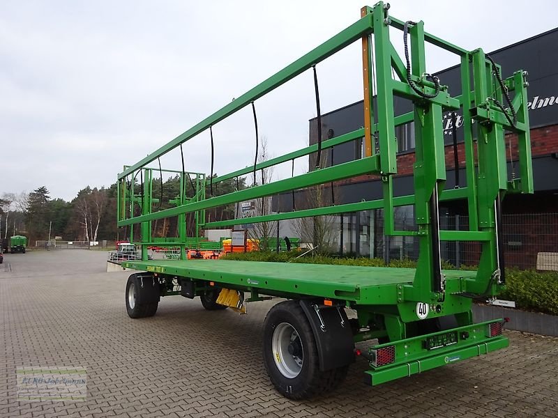 Ballentransportwagen des Typs PRONAR Ballenwagen, Strohwagen, TO 27, 18 to, hydr. Ladungssicherung, Bauj. 2021, Gebrauchtmaschine in Itterbeck (Bild 1)