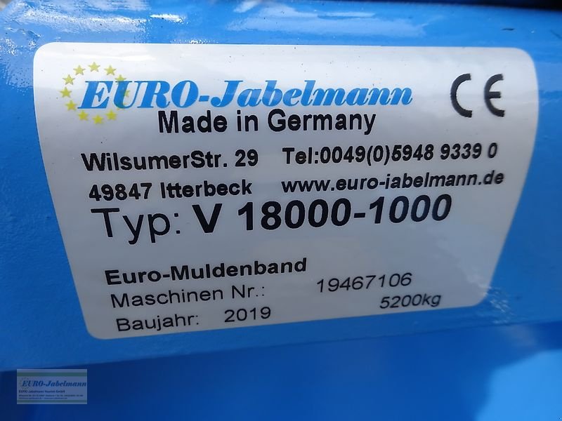 Lagertechnik des Typs EURO-Jabelmann Förderband Muldenband V 18000-1000, 18 m, NEU, Kundenwunsch, Neumaschine in Itterbeck (Bild 20)