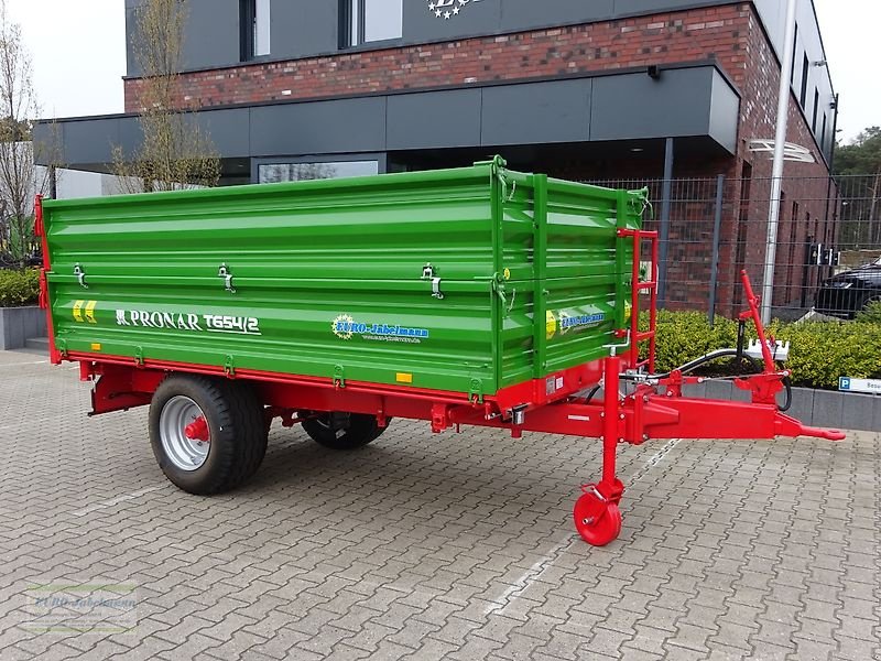 Kipper des Typs PRONAR Einachsdreiseitenkipper, 654/2, 6 to, 40 km/h, Druckluft / Auflaubremse, ab Lager, Neumaschine in Itterbeck (Bild 10)