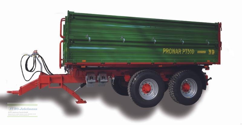 Kipper des Typs PRONAR Tandemdreiseitenkipper PT 510, 14,2 to, Palettenbreite, NEU, Neumaschine in Itterbeck (Bild 4)