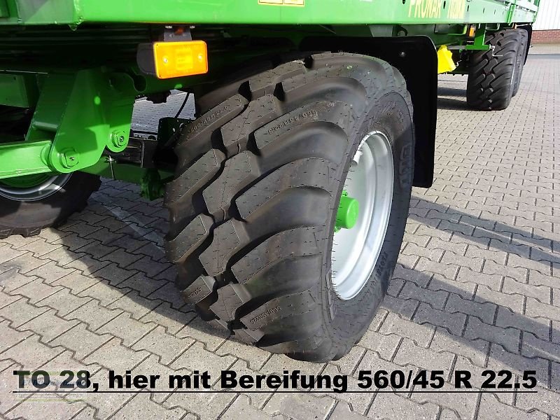 Ballentransportwagen des Typs PRONAR Ballentransportwagen Flachwagen für Ballen- Kartoffelkisten- Gemüsekisten- und Obstkistentransport, TO 28, 24 to, NEU, Neumaschine in Itterbeck (Bild 17)