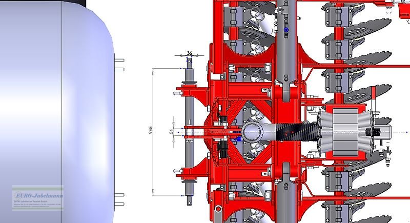 Güllescheibenegge des Typs Unia UNIA Kurzscheibenegge ARES XL A 6,0 H für Gülleausbringung, Neumaschine in Itterbeck (Bild 5)