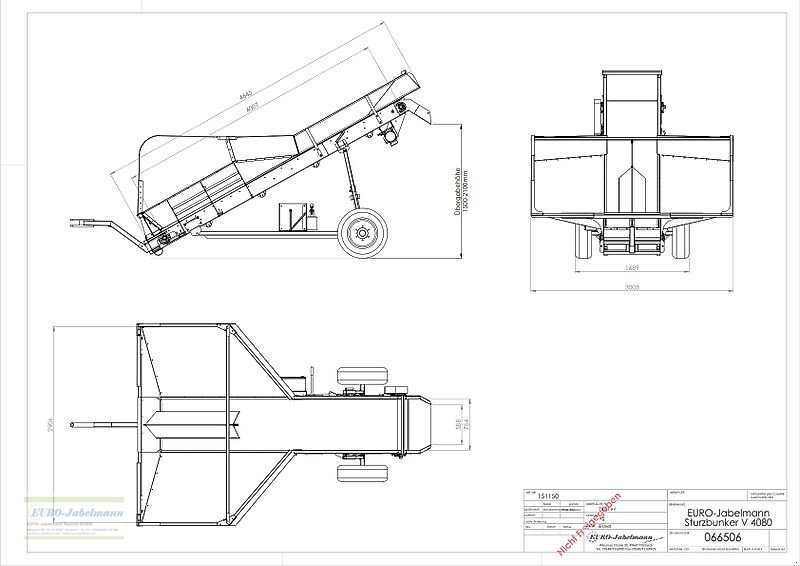 Lagertechnik des Typs EURO-Jabelmann Sturzbunker V 4080, NEU, Neumaschine in Itterbeck (Bild 11)