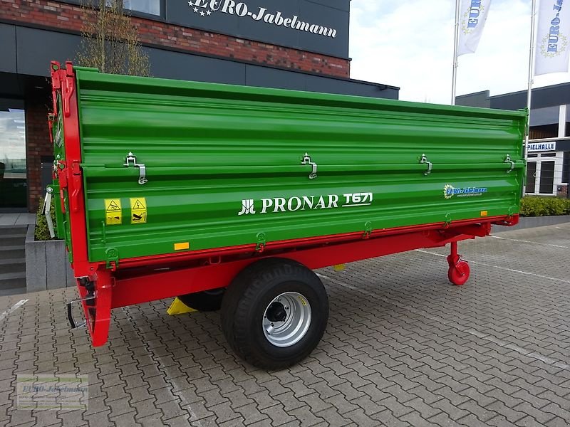 Kipper des Typs PRONAR Einachsdreiseitenkipper Modell T 671 (7,4 to.) Auflauf/Druckluftbremse, NEU, Neumaschine in Itterbeck (Bild 15)