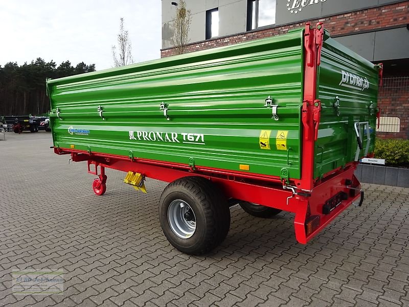 Kipper des Typs PRONAR Einachsdreiseitenkipper Modell T 671 (7,4 to.) Auflauf/Druckluftbremse, NEU, Neumaschine in Itterbeck (Bild 11)