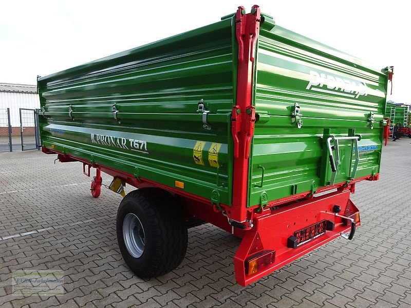 Kipper des Typs PRONAR T671 (7,4 to. z.GG.), Ein-Achs-Dreiseitenkipper, Einachskipper, Kipperanhänger, Einachser Kipper, Landwirtschaftlicher Kipper, Neumaschine in Itterbeck (Bild 19)
