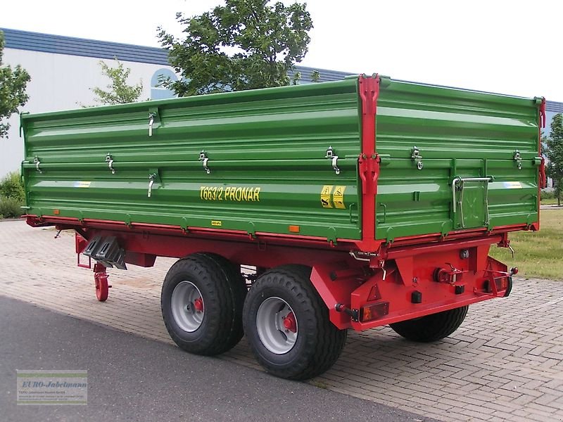 Kipper des Typs PRONAR Tandemdreiseitenkipper, T 663/2; 9,7 / 8 to, Druckluft + Auflauf, NEU, Neumaschine in Itterbeck (Bild 10)