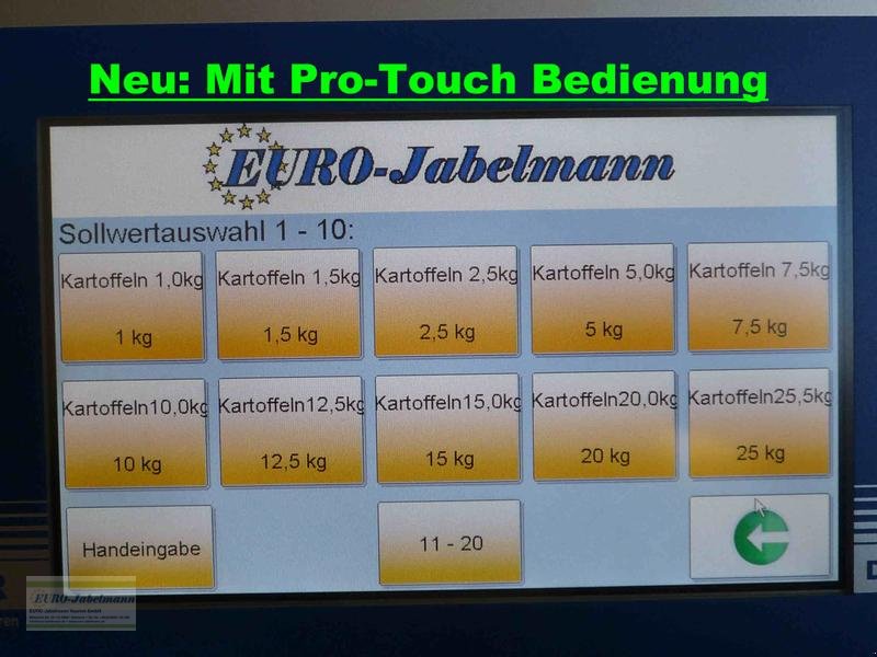 Lagertechnik des Typs EURO-Jabelmann Absackwaage EURO-Waage TW 600 E, Pro Touch, NEU, Neumaschine in Itterbeck (Bild 17)