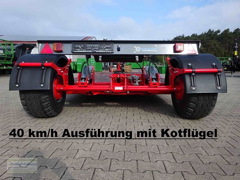 Tieflader des Typs Unia UNIA hydraulisch absenkbare Transportplattform PL - 6, Lenkachse möglich, Neumaschine in Itterbeck (Bild 5)