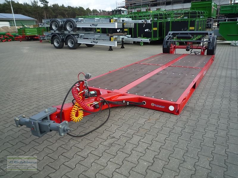 Tieflader des Typs Unia UNIA hydraulisch absenkbare Transportplattform PL - 6, Lenkachse möglich, Neumaschine in Itterbeck (Bild 3)