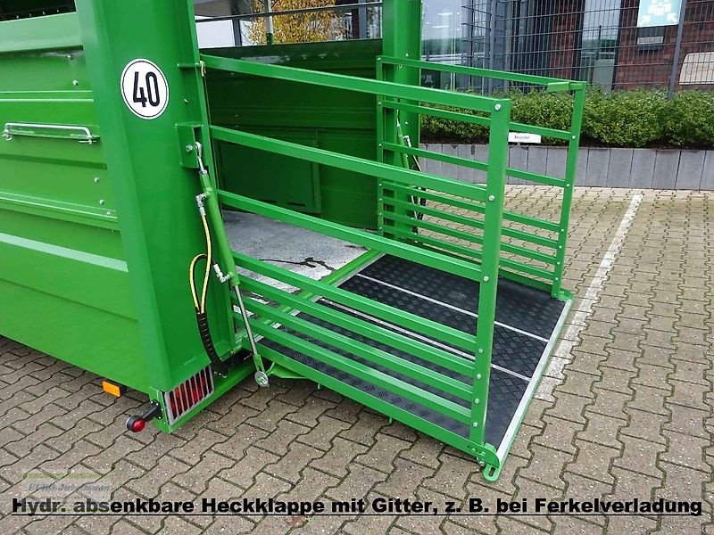 Anhänger des Typs PRONAR Viehtransportanhänger Kurier 46/2, 12 to, absenkbar, NEU, sofort ab Lager, Neumaschine in Itterbeck (Bild 29)