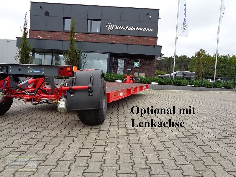 Tieflader des Typs Unia ´ßTransportplattform / Tieflader PL-6, hydr. absenkbar, inkl. Lenkachse, sofort verfügbar, Neumaschine in Itterbeck (Bild 7)