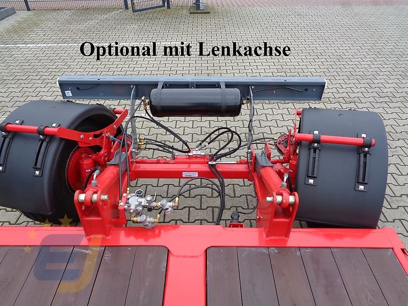 Tieflader des Typs Unia Transportplattform / Tieflader PL-6, hydr. absenkbar, Lenkachse möglich, Neumaschine in Itterbeck (Bild 8)
