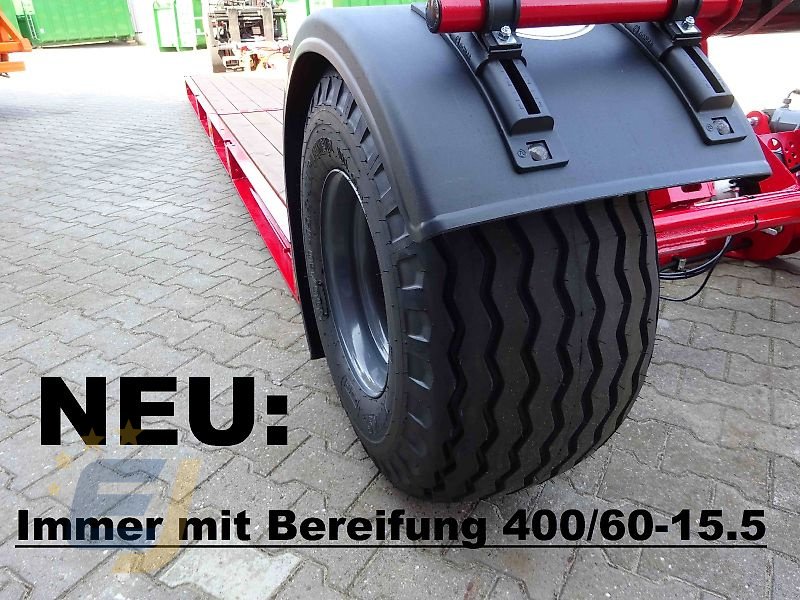 Tieflader des Typs Unia Transportplattform / Tieflader PL-6, hydr. absenkbar, Lenkachse möglich, Neumaschine in Itterbeck (Bild 21)