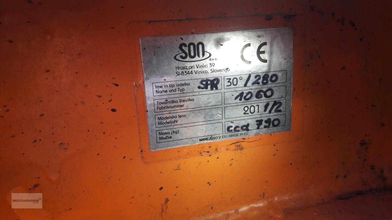 Sonstige Gartentechnik & Kommunaltechnik des Typs Sonstige SON Schneepflug SPR 280, Gebrauchtmaschine in Hagelstadt (Bild 4)