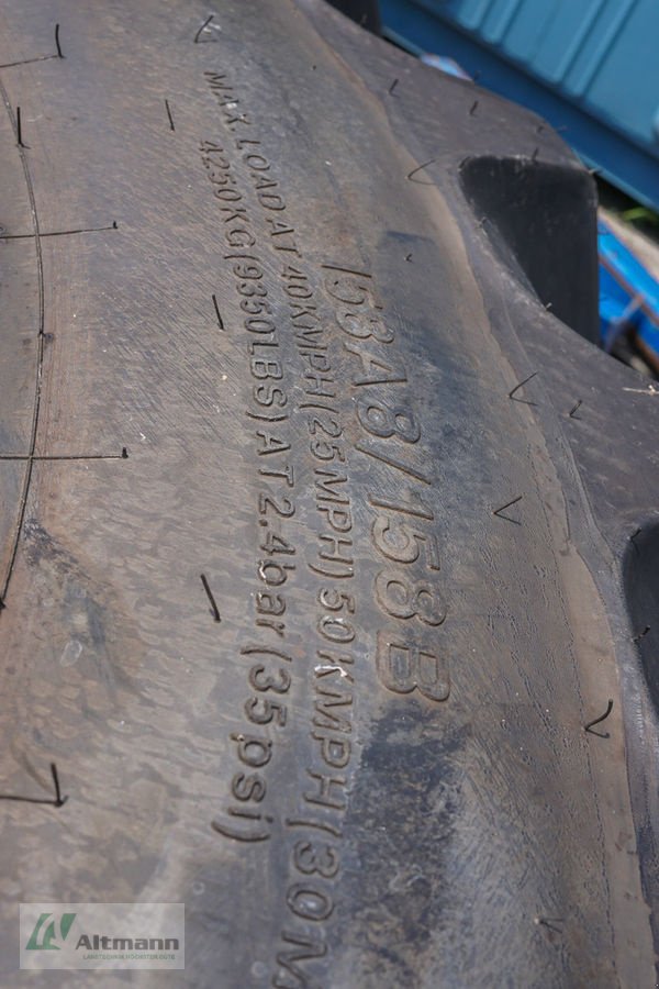 Rad des Typs BKT 480/80 R46 BKT RT855 10Loch Fixfelge, Neumaschine in Lanzenkirchen (Bild 7)